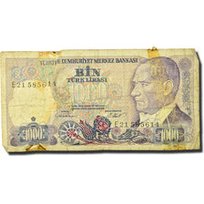 Banknote, Turkey, 1000 Lira, 1986, KM:196, VG(8-10)