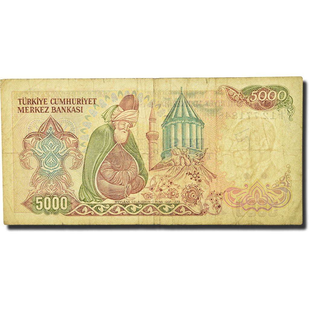 Banknote, Turkey, 5000 Lira, 1985, KM:197, VG(8-10)