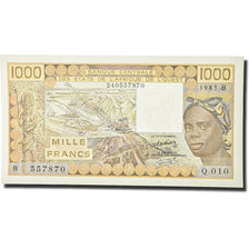 Banknote, West African States, 1000 Francs, 1981-1990, 1985, KM:107Af