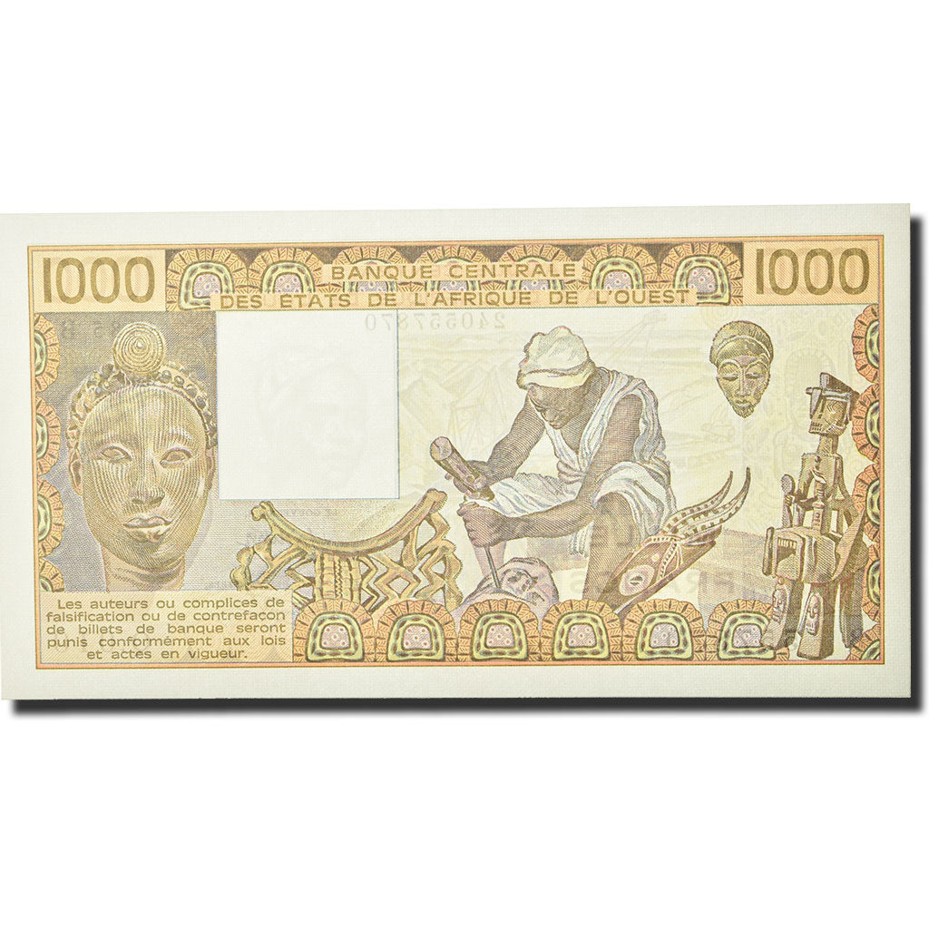 Banknote, West African States, 1000 Francs, 1981-1990, 1985, KM:107Af