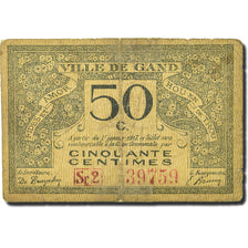 Banknote, Belgium, 50 Centimes, 1917, 1917-01-01, VG(8-10)