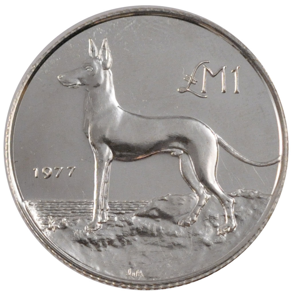 Malta, Pound, 1977, La Valette, SPL, Argento, KM:45