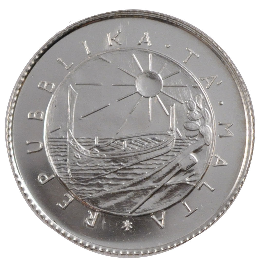 Malta, Pound, 1977, La Valette, SPL, Argento, KM:45