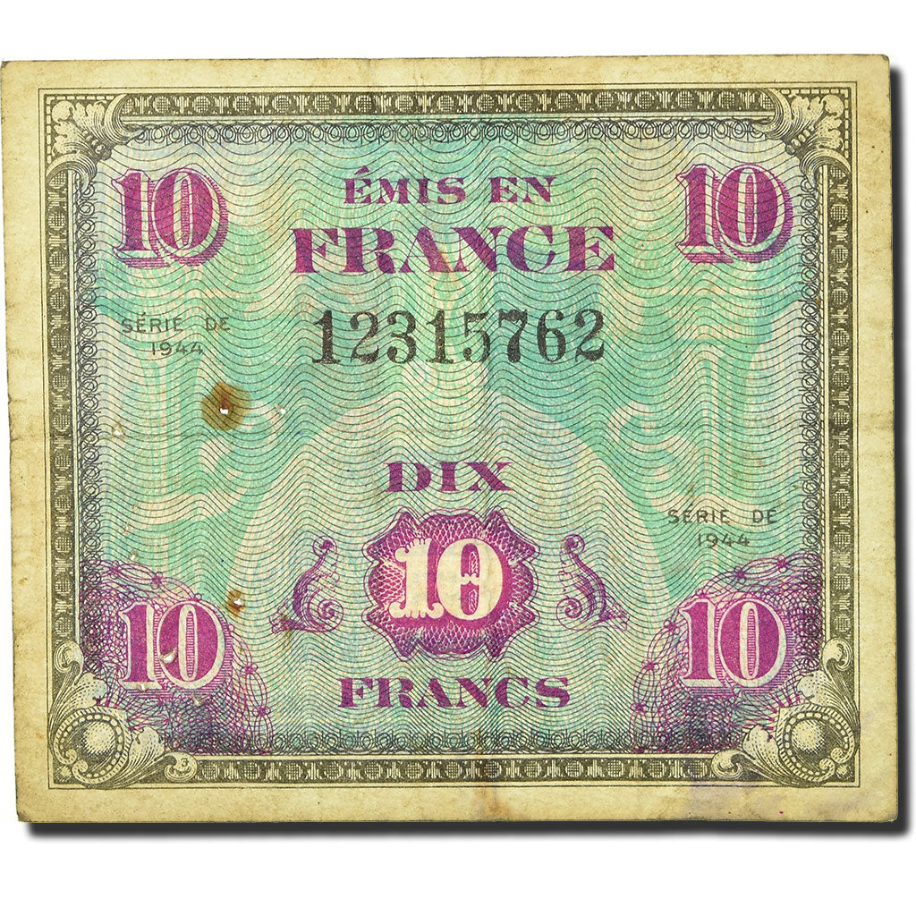 Frankreich, 10 Francs, 1944, SGE, Fayette:VF18.1, KM:116a