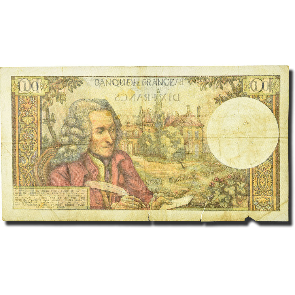 Francja, 10 Francs, 1969, 1969-11-06, VG(8-10), Fayette:62.40, KM:147c