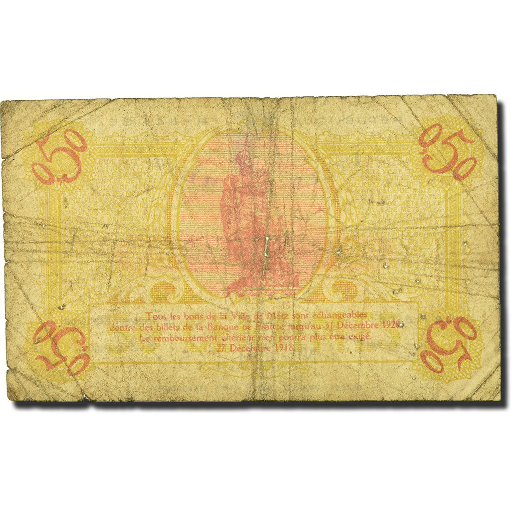 Francia, 50 Centimes, 1918, 1918-12-27, B