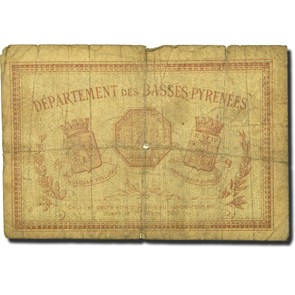 Francia, 50 Centimes, 1915, 1915-01-15, B