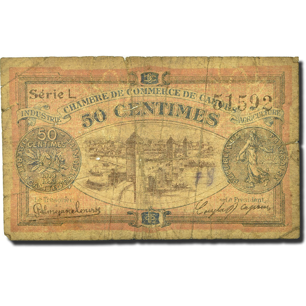 Francia, 50 Centimes, 1919, 1919-09-17, B