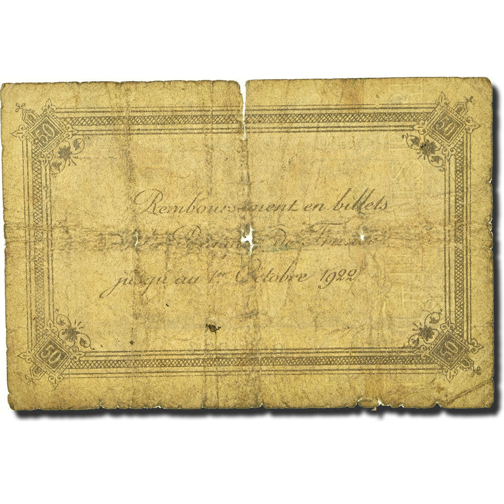 Francia, 50 Centimes, 1922, 1922-10-01, B