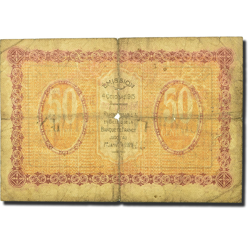 França, 50 Centimes, 1915, 1915-10-04, VG(8-10)