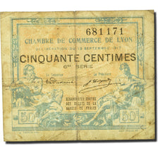 França, 50 Centimes, 1917, 1917-09-13, VG(8-10)