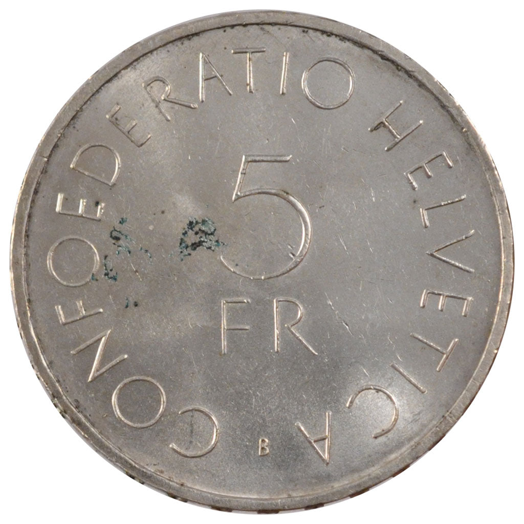 SWITZERLAND, 5 Francs, 1963, Bern, KM #51, MS(60-62), Silver, 31, 15.00