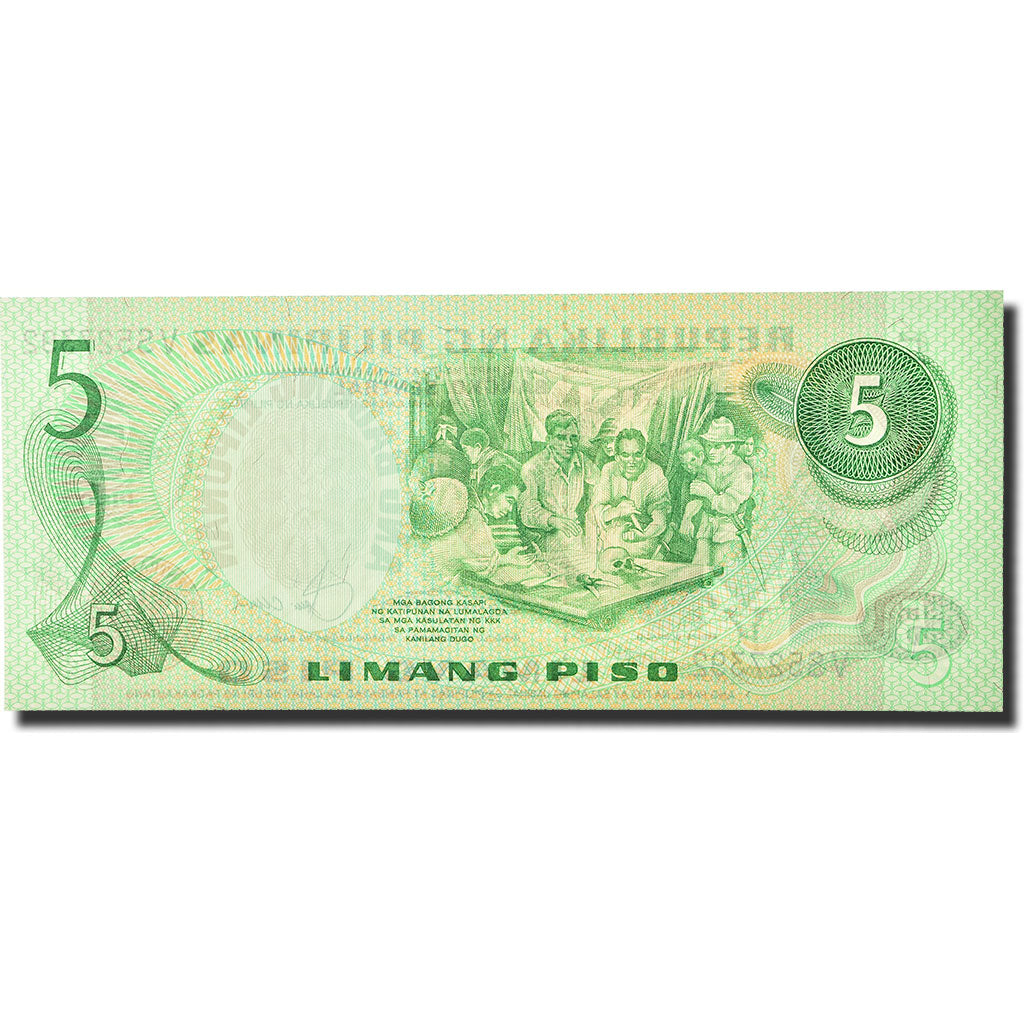 Banknote, Philippines, 5 Piso, 1978, KM:160b, UNC(65-70)