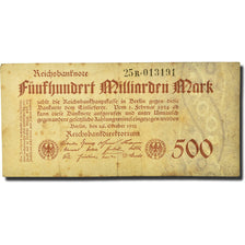 Billet, Allemagne, 500 Milliarden Mark, 1923, 1923-10-26, KM:127a, TB