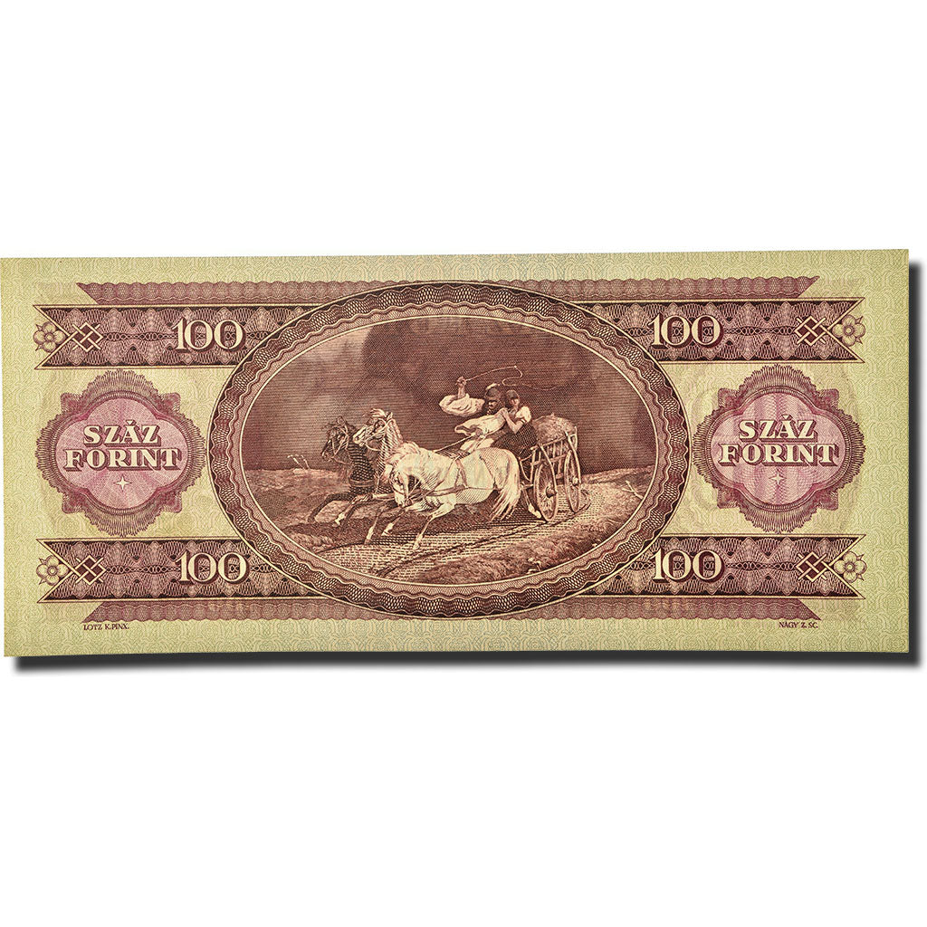 Banknote, Hungary, 100 Forint, 1957, 1957-05-23, KM:171a, UNC(64)