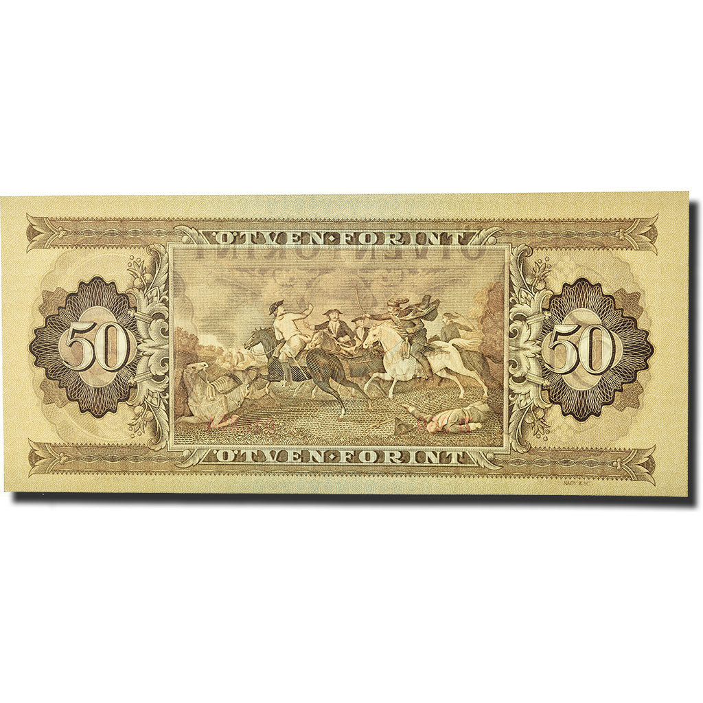 Banknote, Hungary, 50 Forint, 1969, 1969-06-30, KM:170b, UNC(65-70)