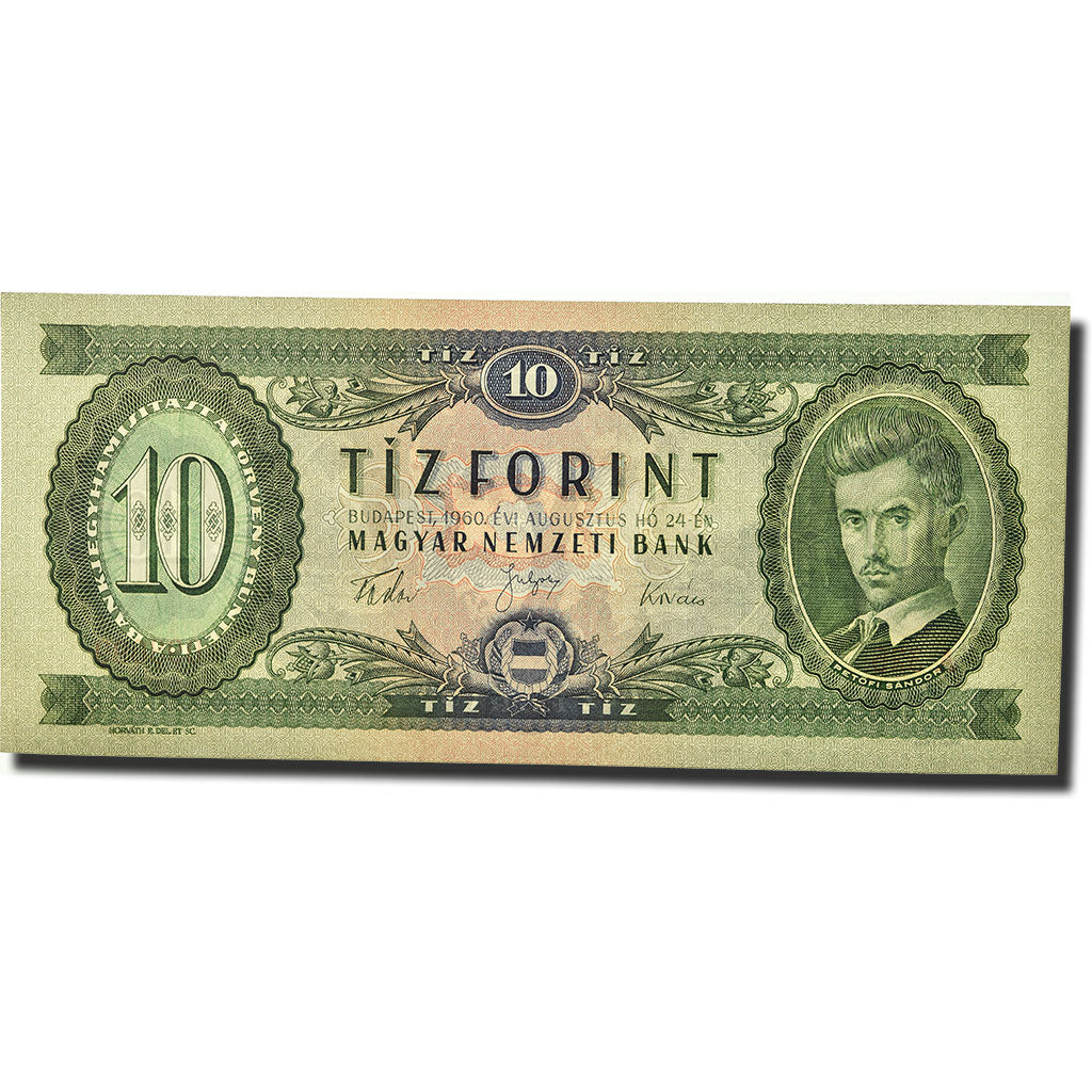 Banknote, Hungary, 10 Forint, 1960, 1960-09-24, KM:168b, UNC(63)