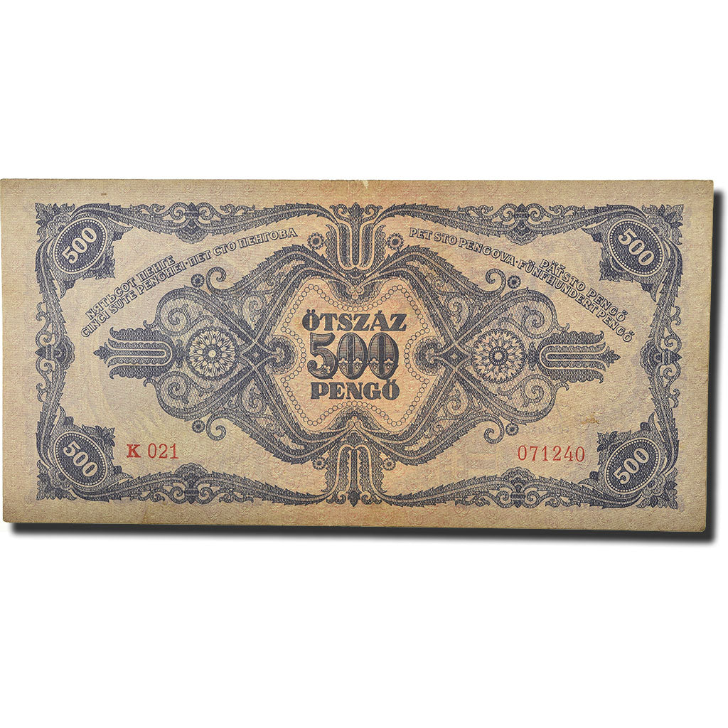 Banknot, Węgry, 500 Pengö, 1945, 1945-05-15, KM:117a, UNC(63)