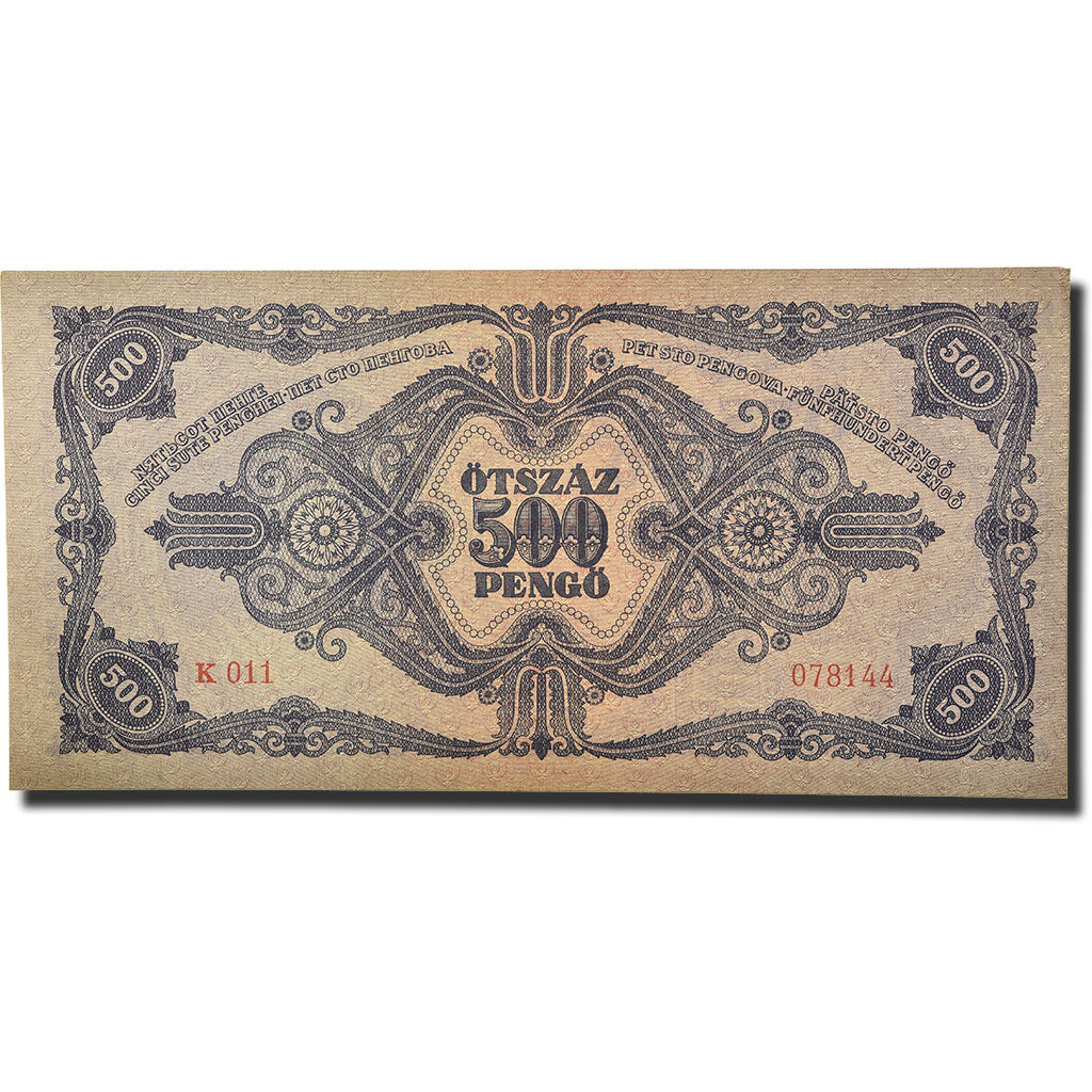 Banknote, Hungary, 500 Pengö, 1945, 1945-05-15, KM:117a, UNC(63)