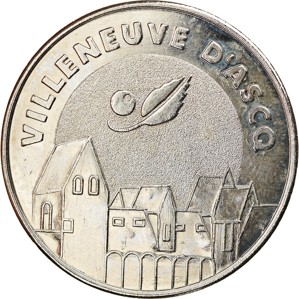 France, Token, 1 Euro de Villeneuve d'Ascq, 1998, AU(50-53), Copper-nickel