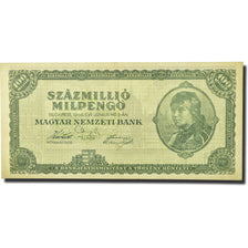 Billet, Hongrie, 100 Million Milpengö, 1946, 1946-06-03, KM:130, SUP