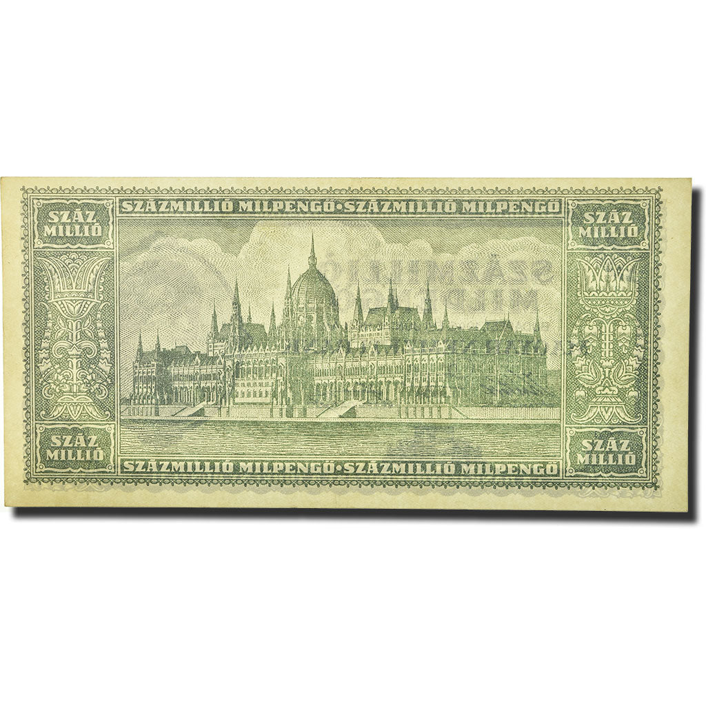 Billet, Hongrie, 100 Million Milpengö, 1946, 1946-06-03, KM:130, SUP