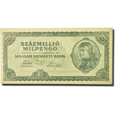Billet, Hongrie, 100 Million Milpengö, 1946, 1946-06-03, KM:130, SUP
