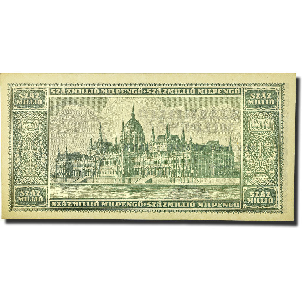 Billet, Hongrie, 100 Million Milpengö, 1946, 1946-06-03, KM:130, SUP