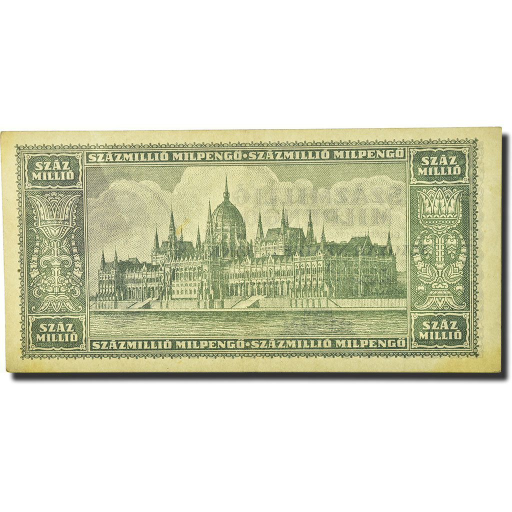 Billet, Hongrie, 100 Million Milpengö, 1946, 1946-06-03, KM:130, SUP