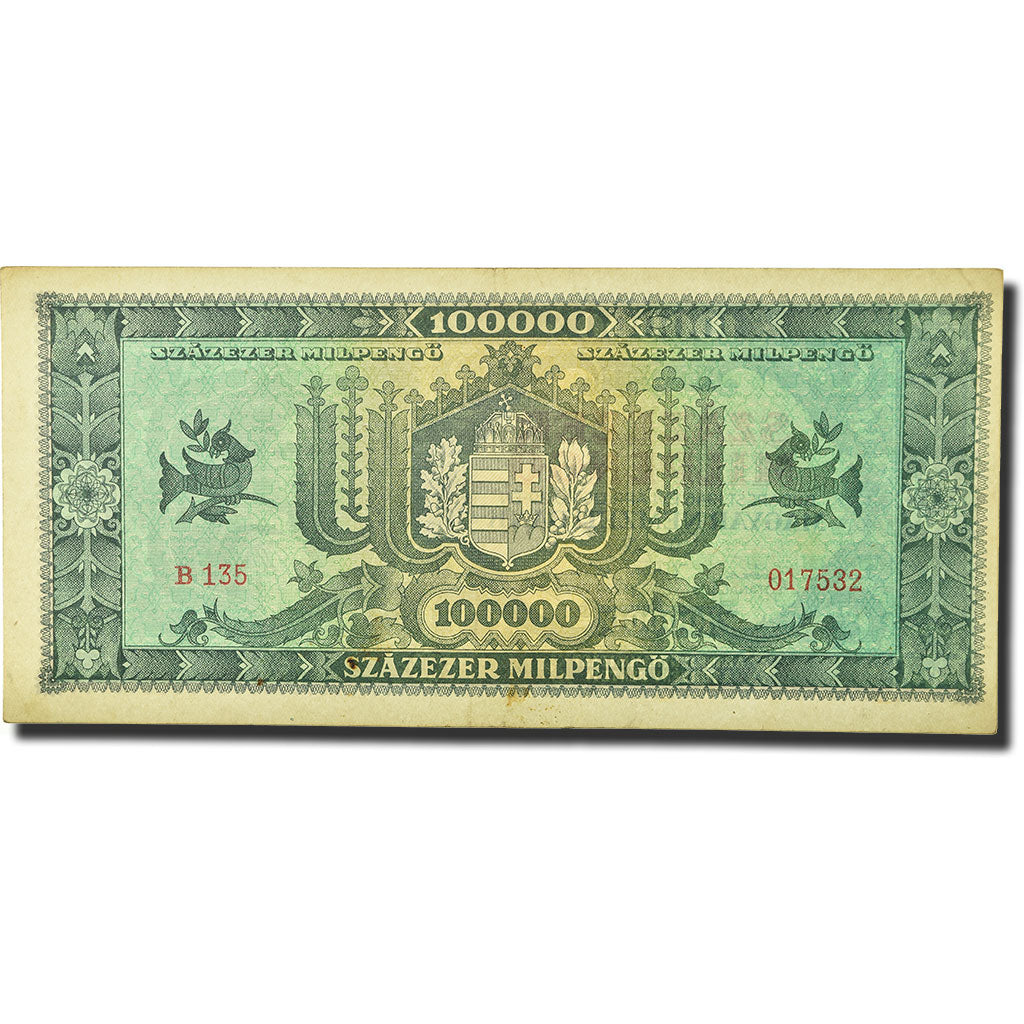 Banknote, Hungary, 100,000 Pengö, 1946, 1946-04-29, KM:121a, UNC(63)