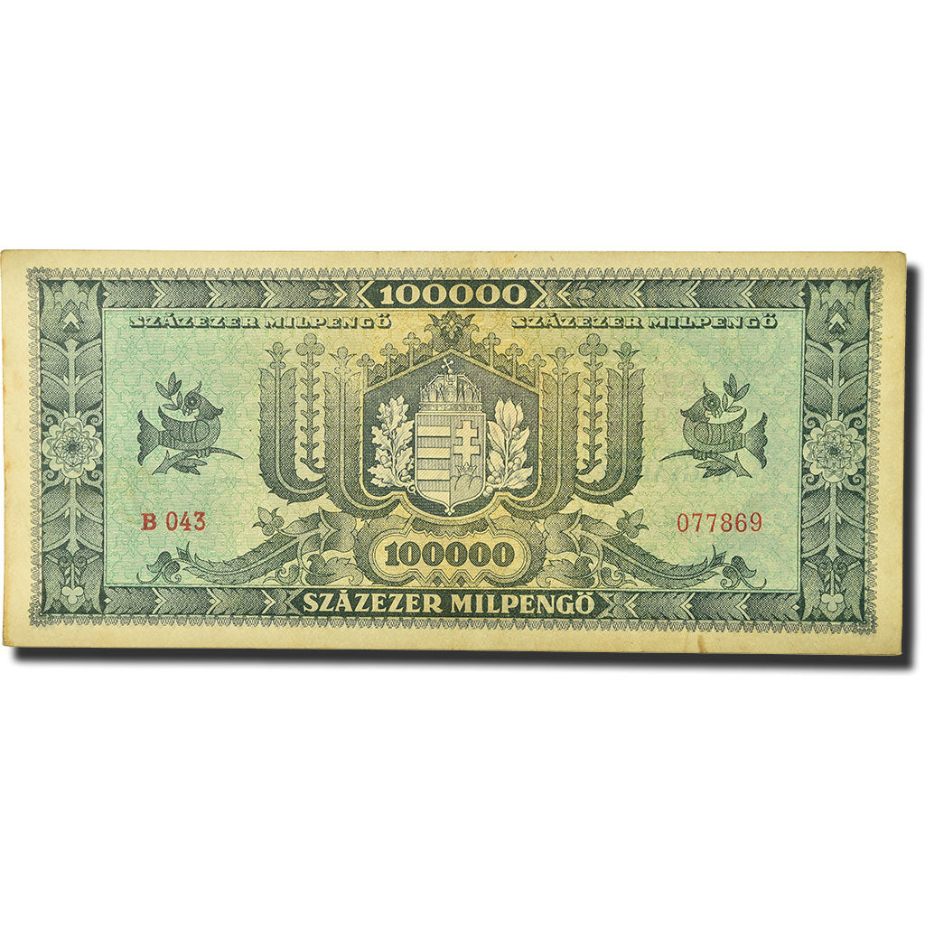 Banknote, Hungary, 100,000 Pengö, 1946, 1946-04-29, KM:121a, UNC(63)
