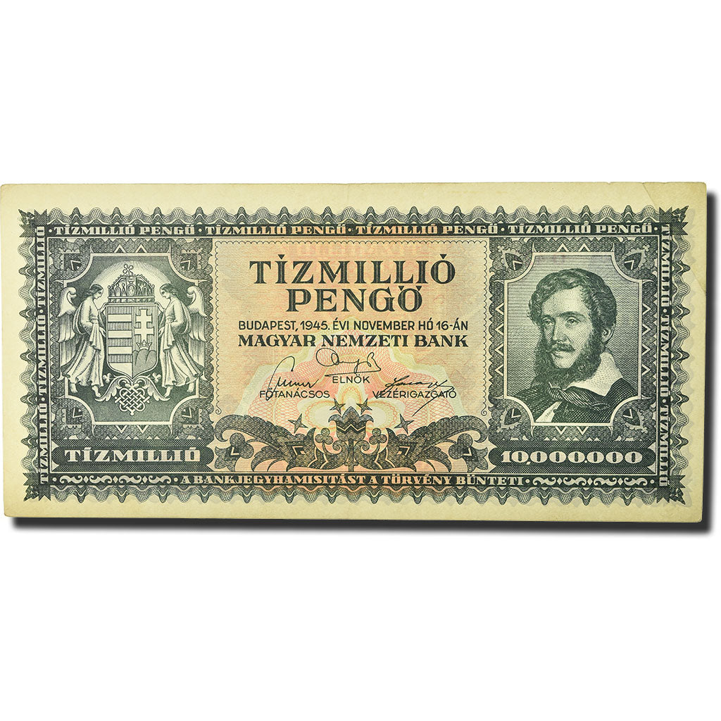Banknote, Hungary, 10,000,000 Pengö, 1945, 1945-11-16, KM:123, EF(40-45)