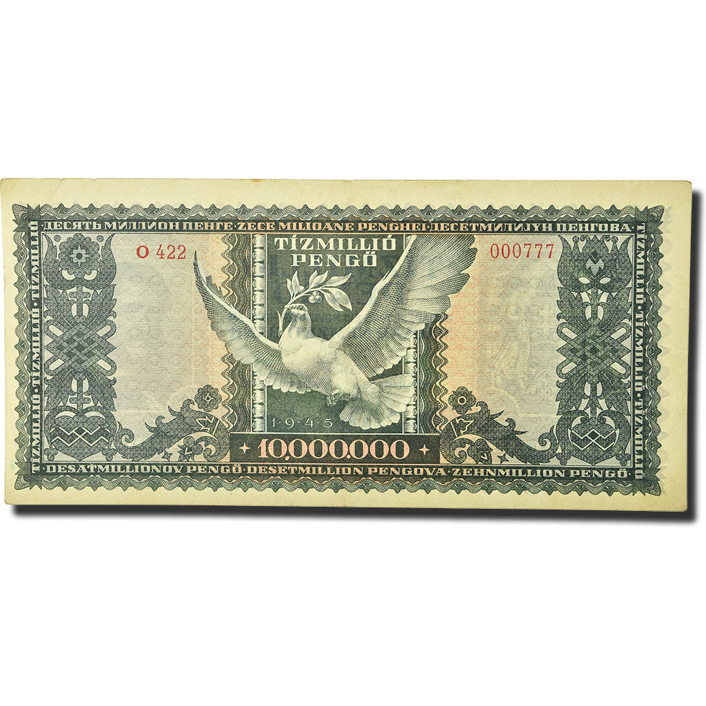 Banknote, Hungary, 10,000,000 Pengö, 1945, 1945-11-16, KM:123, EF(40-45)