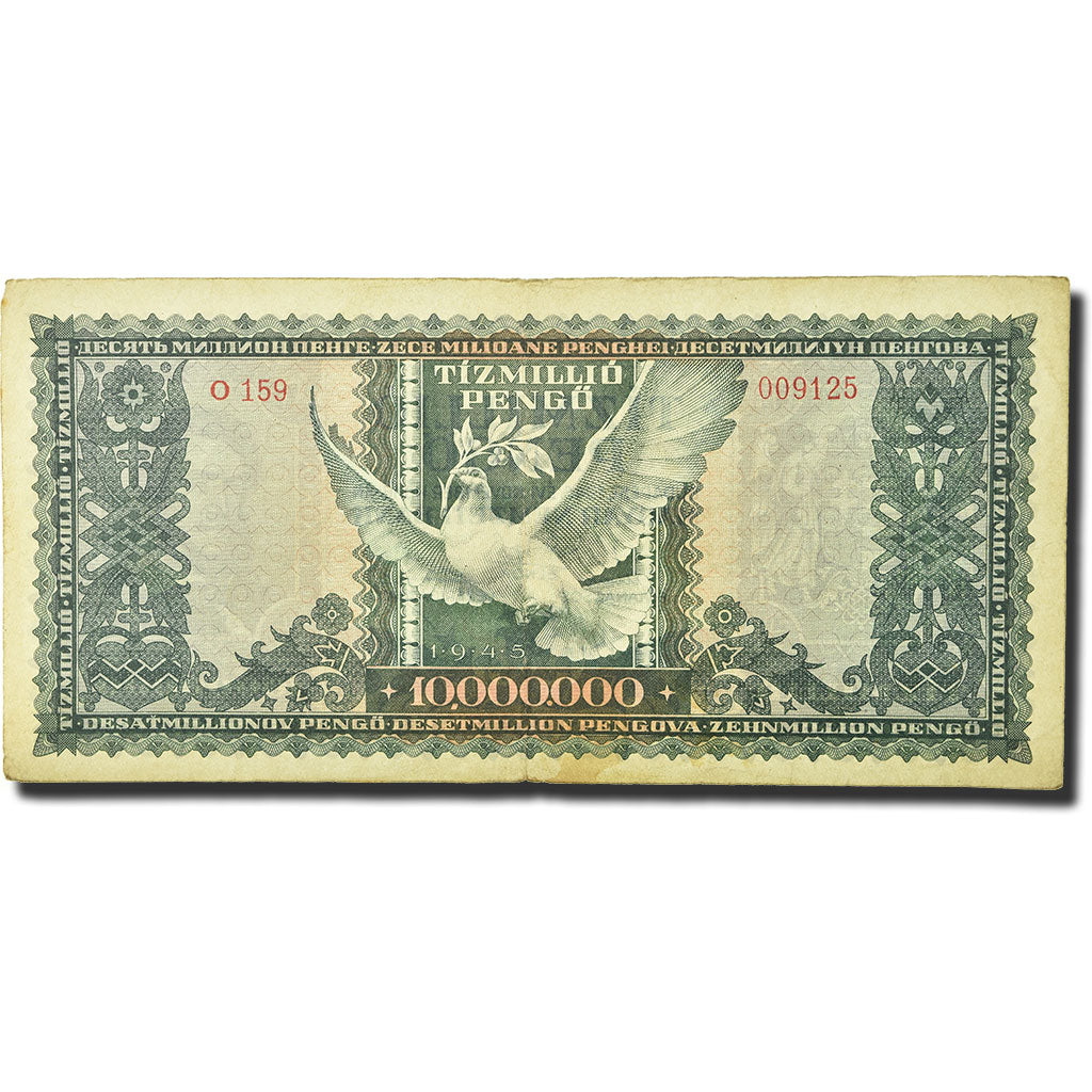 Banconote, Ungheria, 10,000,000 Pengö, 1945, 1945-11-16, KM:123, BB