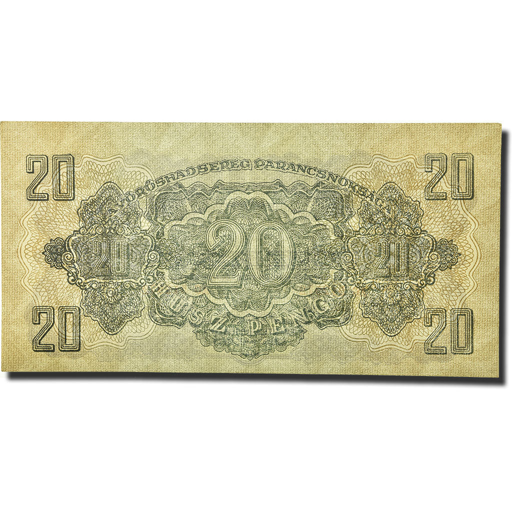 Banknote, Hungary, 20 Pengö, 1944, KM:M6b, UNC(65-70)