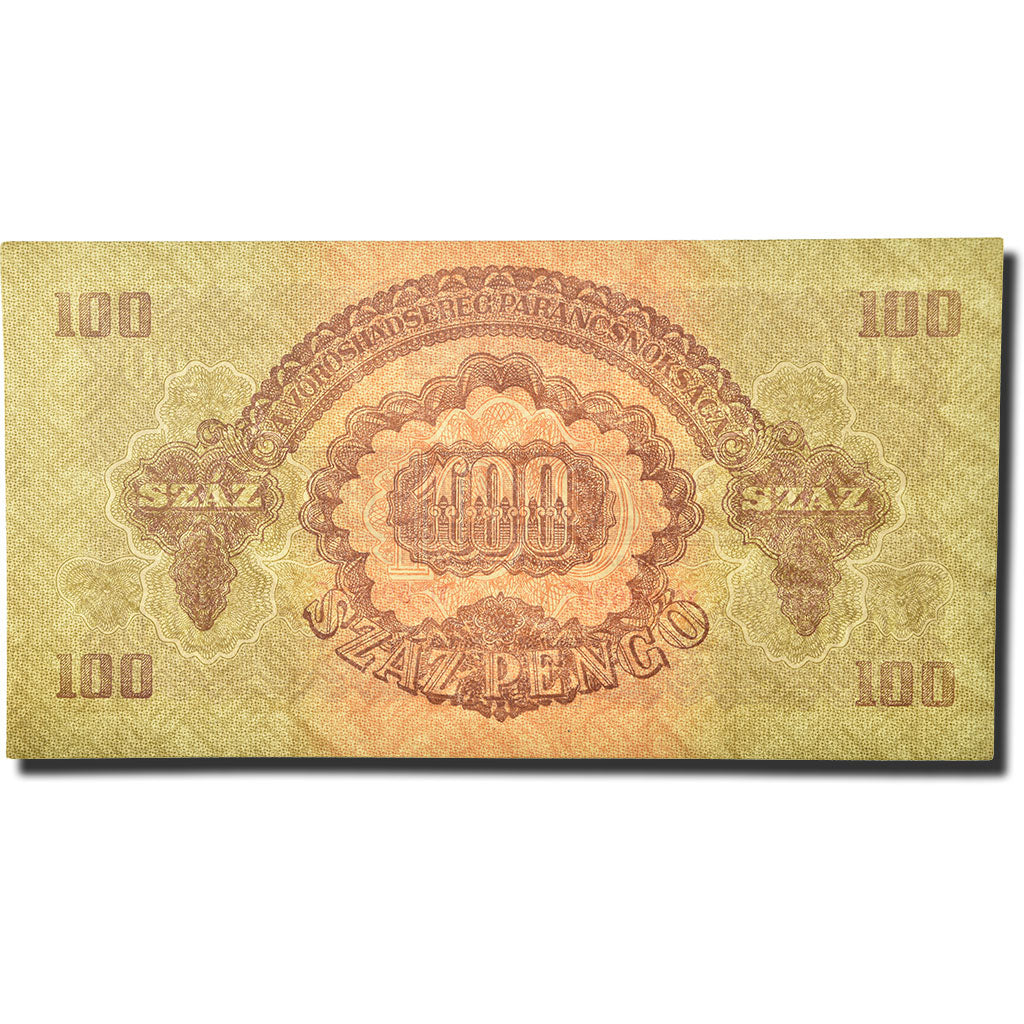 Geldschein, Ungarn, 100 Pengö, 1944, KM:M8, UNZ-