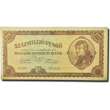 Nota, Hungria, 100,000,000 Pengö, 1946, 1946-03-18, KM:124, UNC(65-70)