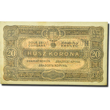 Biljet, Hongarije, 20 Korona, 1920, 1920-01-01, KM:61, TTB