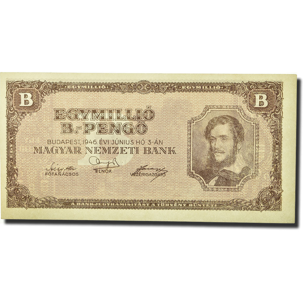 Banknote, Hungary, 1,000,000 B.-Pengö, 1946, 1946-06-03, KM:134, UNC(63)