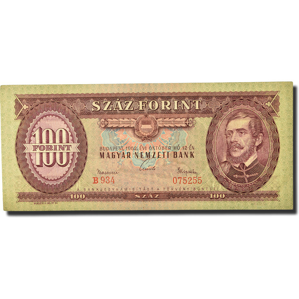 Banknote, Hungary, 100 Forint, 1962, 1962-10-12, KM:171c, UNC(65-70)