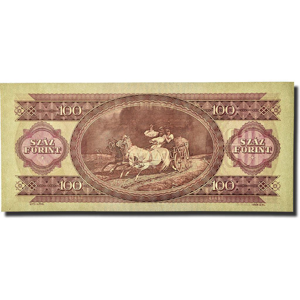 Banknote, Hungary, 100 Forint, 1960, 1960-08-24, KM:171b, UNC(63)