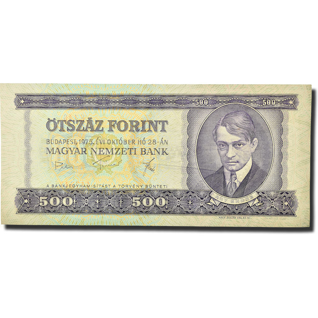 Banknote, Hungary, 500 Forint, 1975, 1975-10-28, KM:172b, UNC(63)