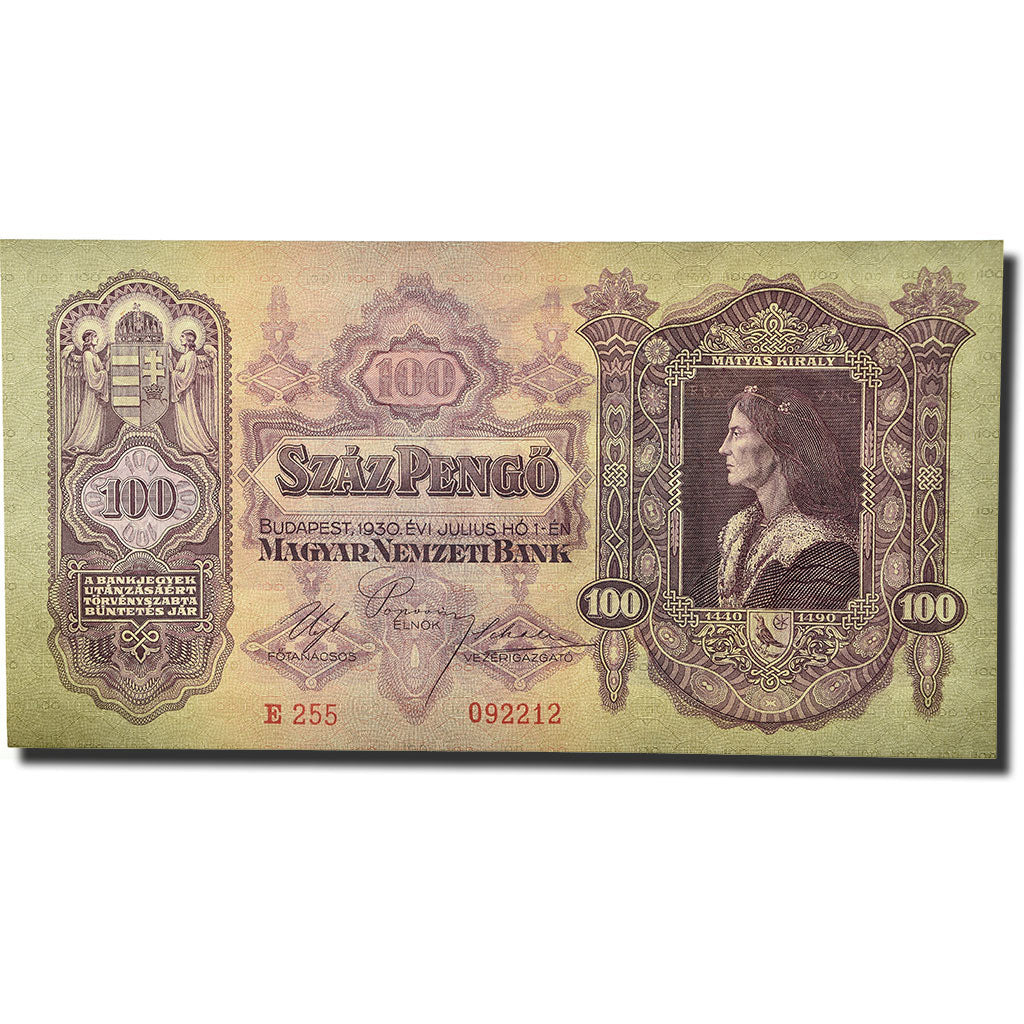 Banknote, Hungary, 100 Pengö, 1930, 1930-07-01, KM:98, UNC(65-70)