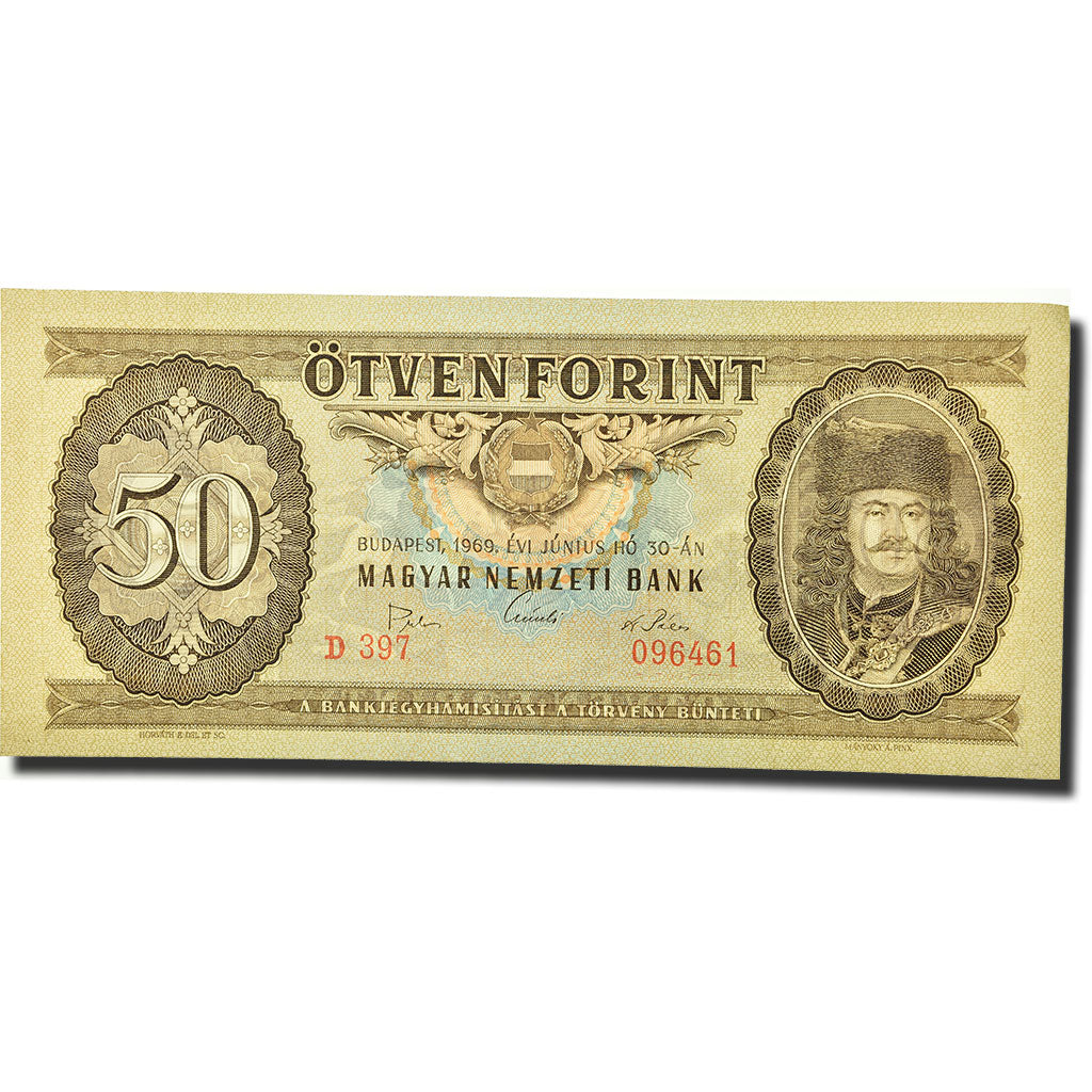 Banknote, Hungary, 50 Forint, 1969, 1969-06-30, KM:170b, UNC(63)