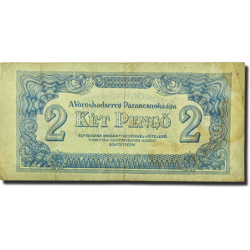Banconote, Ungheria, 2 Pengö, 1944, KM:M3, MB