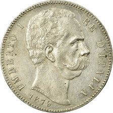 Monnaie, Italie, Umberto I, 5 Lire, 1879, Rome, SUP, Argent, KM:20