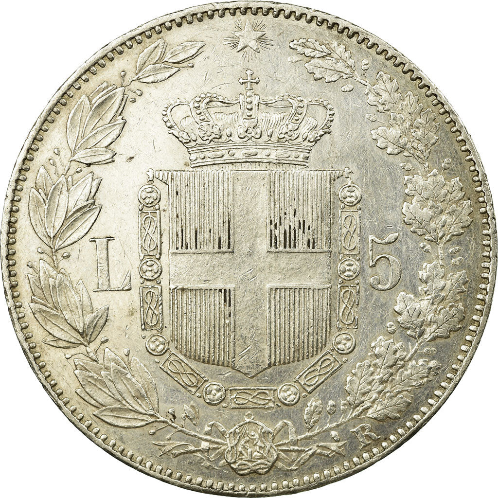 Monnaie, Italie, Umberto I, 5 Lire, 1879, Rome, SUP, Argent, KM:20