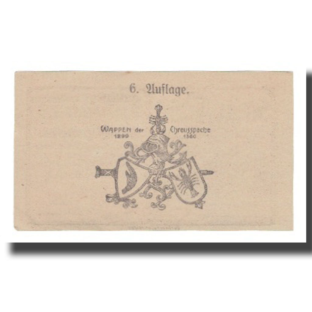 Banknote, Austria, Kreisbach N.Ö. Gemeinde, 50 Heller, Blason 5, 1920, UNC(63)