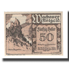 Banknot, Austria, Wachauer Notgeld-Aggstein N.Ö. Gemeinde, 50 Heller, Texte 7