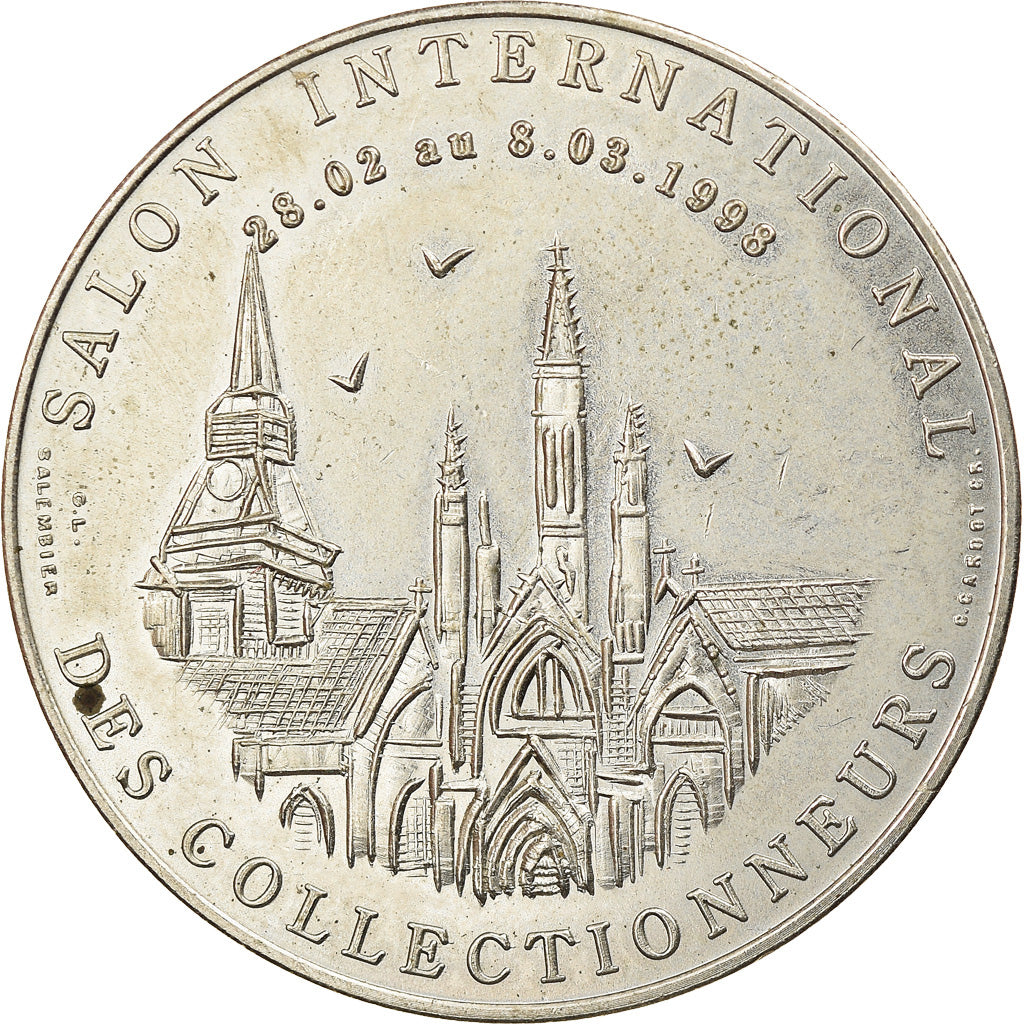 France, Jeton, 2 Euro de Roubaix, Paris-Roubaix, 1998, Morel, SUP, Copper-nickel